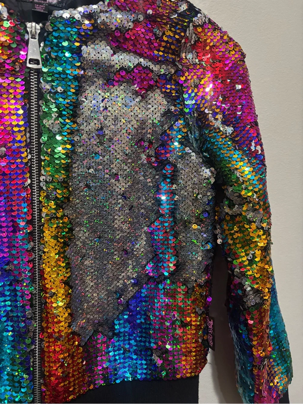 JoJo Siwa JoJo’s Closet Rainbow Sequins Jacket Sparkly Halloween Costume Sparkle